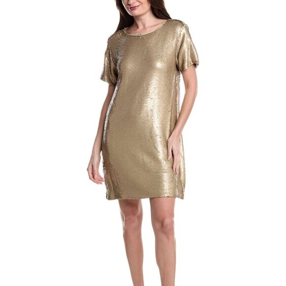 Kenneth Cole Dresses & Skirts - Kenneth Cole Sequin Shirt Dress Women's Party Dress Bronze S Small BRAND NEW NWT